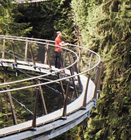 Capilano cliffwalk is an experience