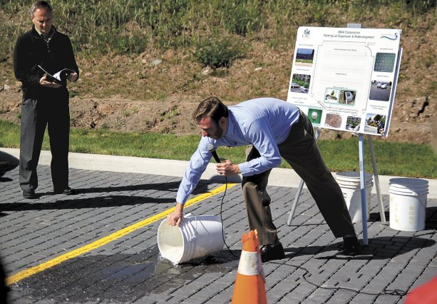 Storm water reduction featured at IMAX parking lot