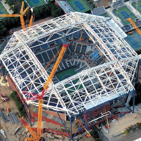 Steel serves up an ace for Arthur Ashe roof
