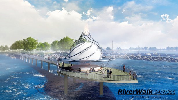 Steel design core to proposed Sarnia RiverWalk concept