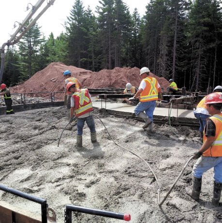 Nova Scotia contractor completes massive single-day wind turbine pour