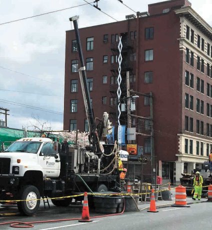 PHOTO: Drilling on Broadway