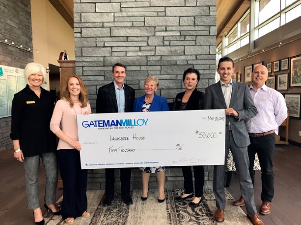 Gateman-Milloy donates $50,000 to Innisfree House