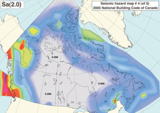 Building to resist the risks of a seismic event  in Canada