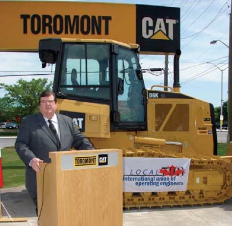 IUOE Local 793 helps raise cash to send D6K bulldozer to Kenya
