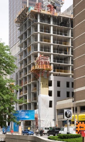 Crystal Blu condo construction in Toronto