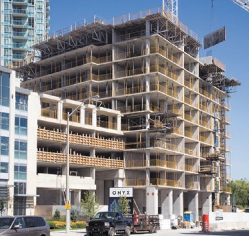 Onward with Onyx condo construction in Mississauga, Ontario
