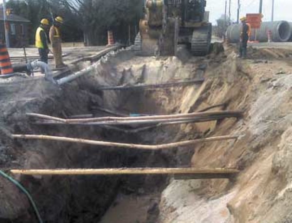 Brampton, Ontario's big watermain dig