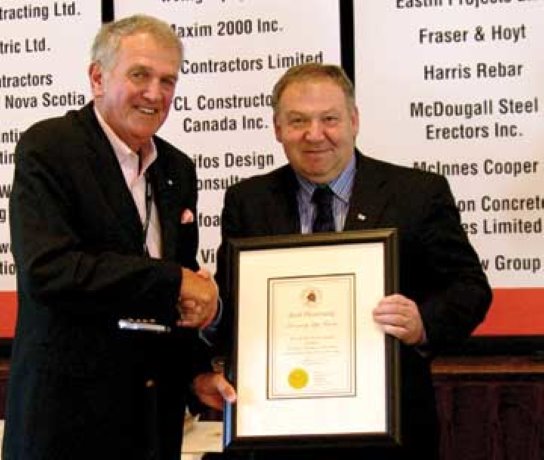 Construction Association of Nova Scotia honours Ocean Contractors founder with life member award