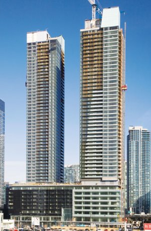 Two tower job at Maple Leaf Square in Toronto