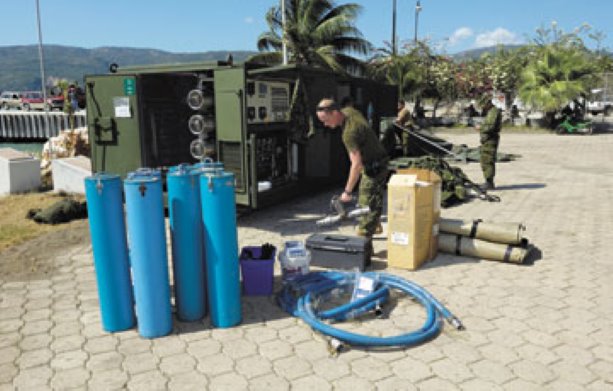 Canadian Forces purification units bring life-saving water to Haiti