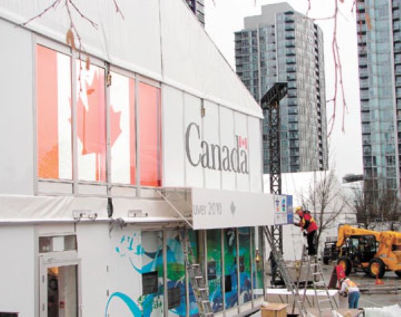 Olympic overlay construction goes down to the wire in Vancouver