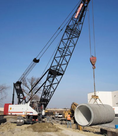Pipe installation project progresses in Brampton, Ontario