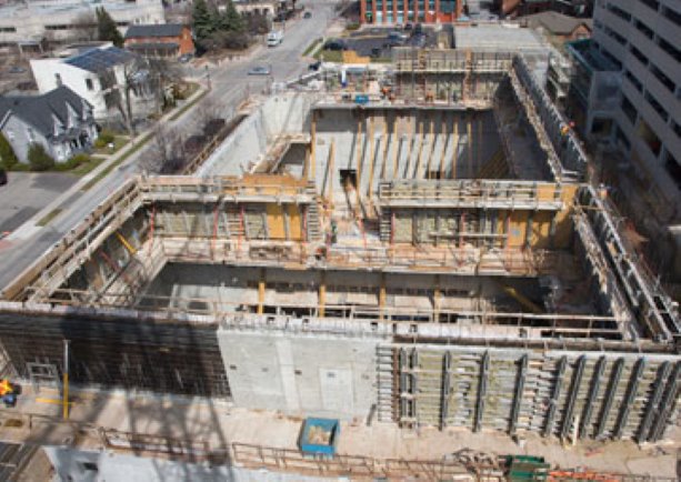 Work continues on Burlington Performing Arts Centre in Burlington, Ontario
