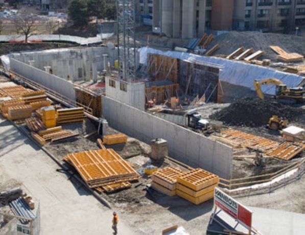 Construction continues on York University Life Sciences Building in Toronto