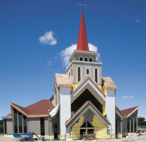 Construction continues on church in Brampton, Ontario