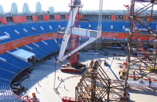 Work begins on new retractable roof for BC Place Stadium