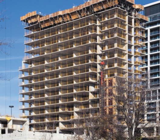 Construction continues on Nautilus at Waterview condo in Etobicoke, Ontario