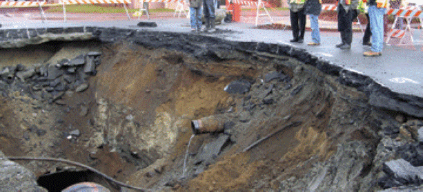 Massive sinkhole damages watermain, gas line in Metro Vancouver
