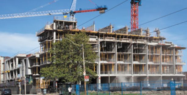 Toronto Community Housing continues construction on Paint Box condos in Regent Park
