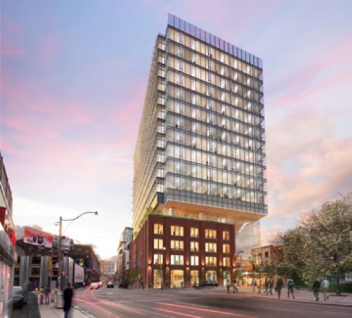 How to suspend a 13-storey tower over a century-old four-storey structure