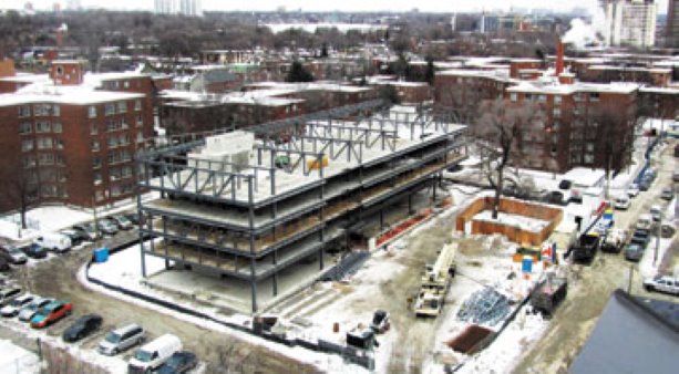 Steel truss system helps reduce construction cost of Toronto apartment building