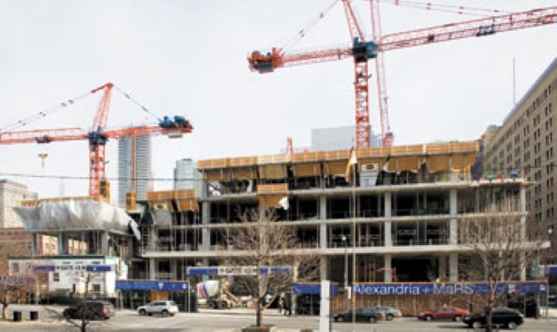 Contractors face challenges in MaRS Discovery District construction in Toronto