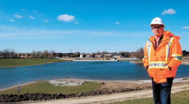 Remediation project at closed Toronto military base includes storm management pond