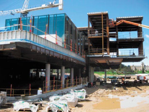 Western University business school in London, Ontario features steel to the core