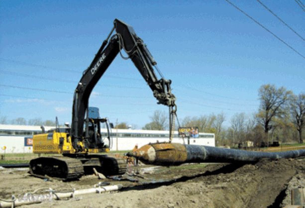 Large scale pipe-bursting used in Windsor, Ontario