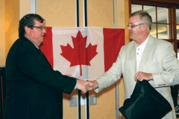 International Union of Operating Engineers official Mike Gallagher gets Diamond Jubilee Medal