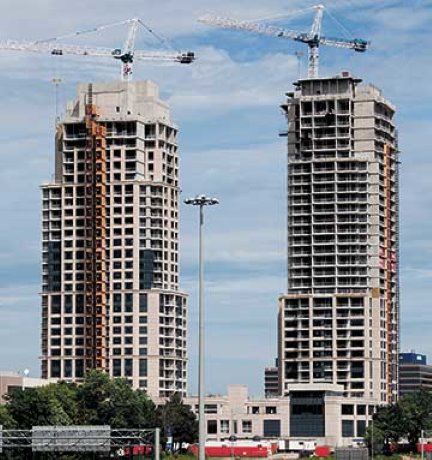 PHOTO: Tridel works on West Village condos in Toronto