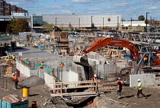 Ground breaks on Humber College Learning Resource Common