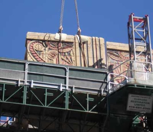 EnCana preserves part of York Hotel friezes for future use in The Bow