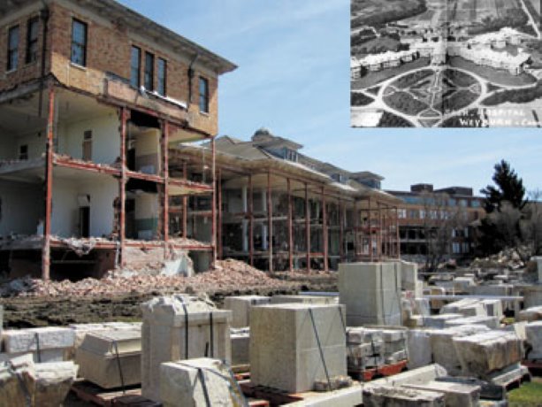 Demolition of old hospital a tough job in Weyburn, Saskatchewan