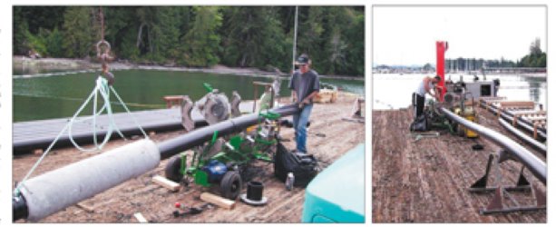 Westcoast Diving Contractors dives deep to lay underwater pipe for Salt Spring Island