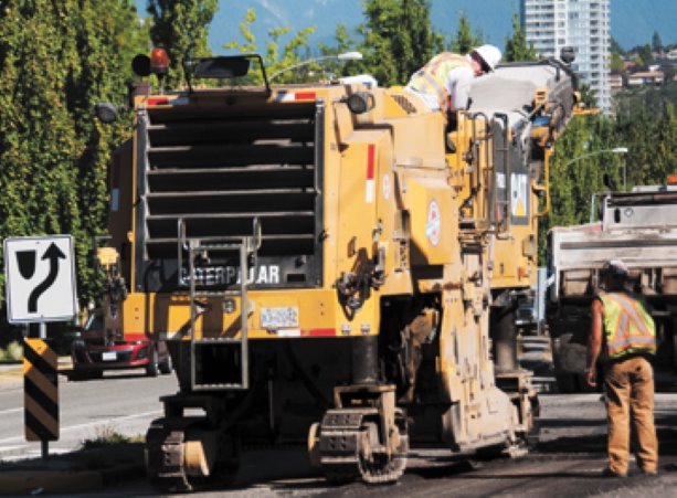 Columbia Bitulithic resurfaces Canada Way in Burnaby, British Columbia