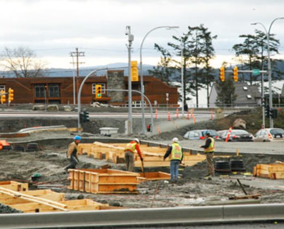 Work continues on McTavish Exchange in Victoria