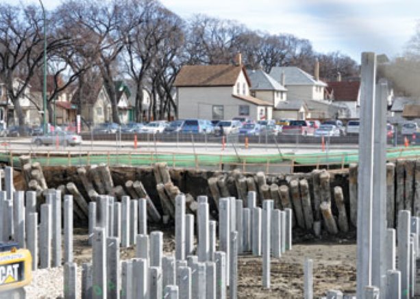 Shoring collapse closes busy thoroughfare