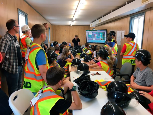 Halifax students visit jobsite for construction primer