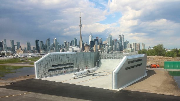 Concrete key to new noise dampening facility at Billy Bishop