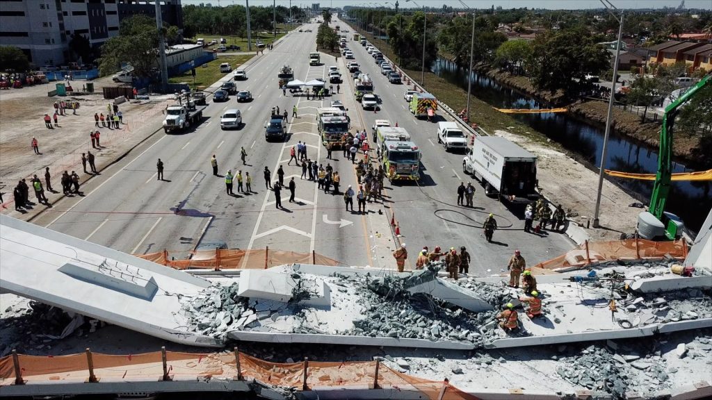 Multiple deaths in Florida pedestrian bridge collapse