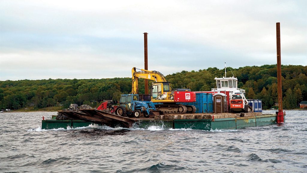 Priestly barges its way in for Hope Island lighthouse demo