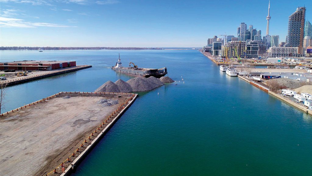 Toronto’s Villiers Island begins to take shape