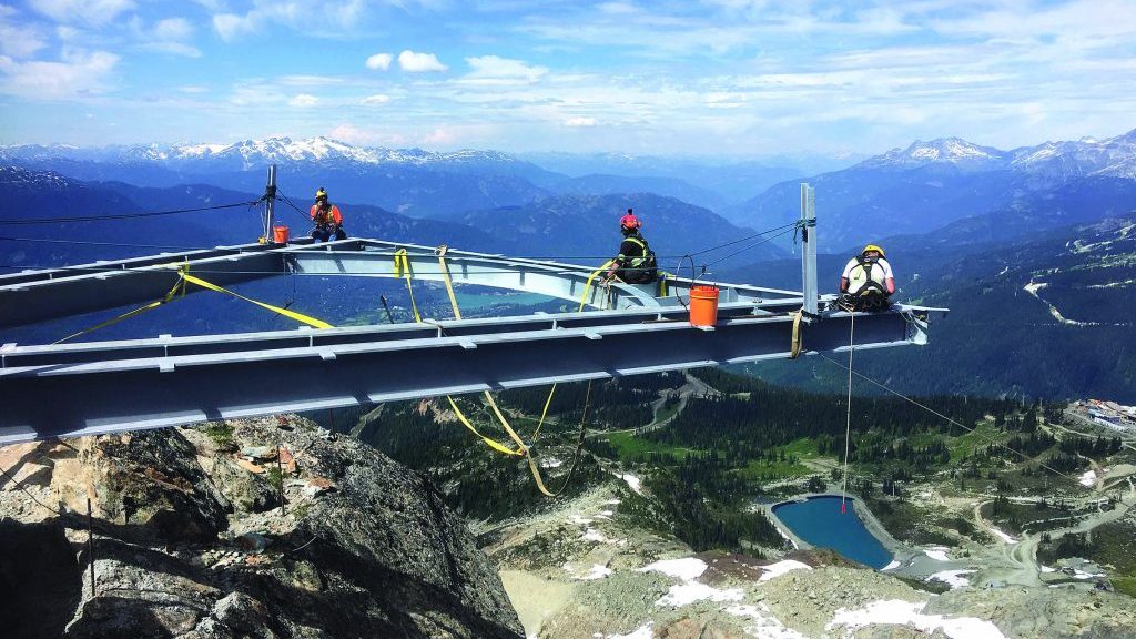 Alpine contractor builds new Whistler pedestrian bridge, platform