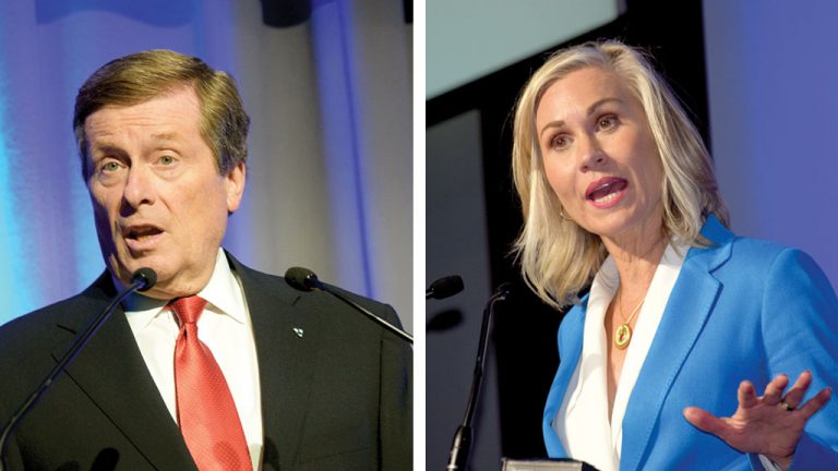 Former City of Toronto chief planner Jennifer Keesmaat and incumbent Mayor John Tory are the acknowledged frontrunners in the city’s mayors race. Municipal election day in the city and across Ontario is Oct. 22.