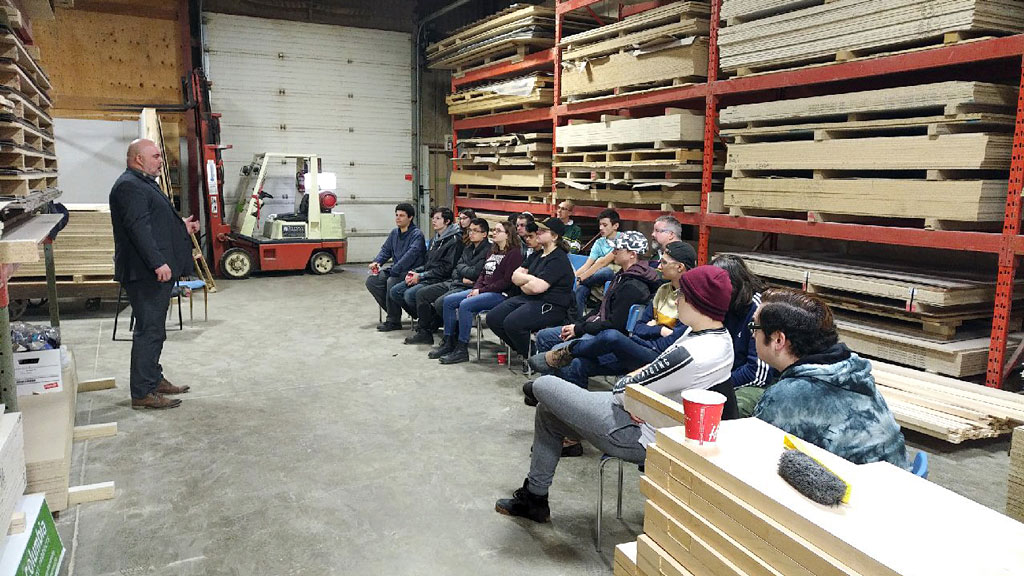 PHOTO Cameron Heights Students Learn About Millwork Jobs