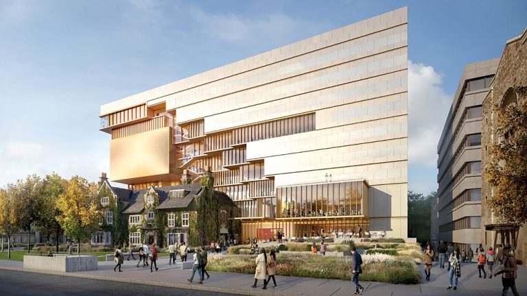 A new nine-storey U of T building, located at 90 Queen’s Park Crescent, will be designed by world-renowned architects Diller Scofidio + Renfro, a New York-based firm, working with Toronto’s architectsAlliance. ERA Architects is serving as the team’s heritage consultants.