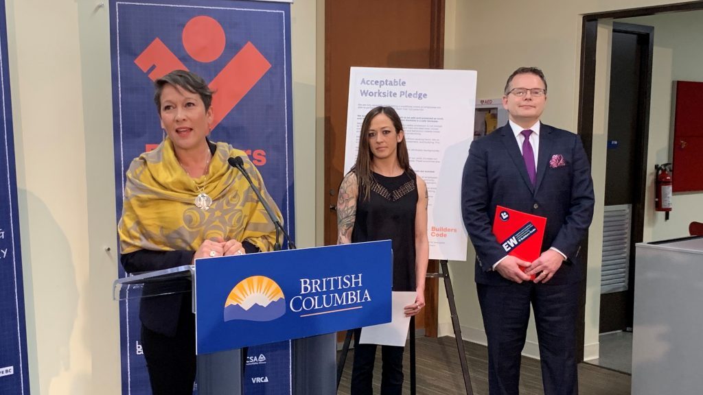Stakeholders introduce B.C. Builders Code to increase diversity and end harassment