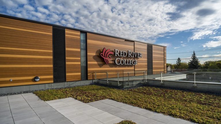 The exterior of the new Skilled Trades and Technology Centre on the Notre Dame campus of Red River College in Winnipeg was inspired by a birch forest, said Doug Hanna, an architect with Number TEN Architectural Group in Winnipeg and the principal in charge of the project.